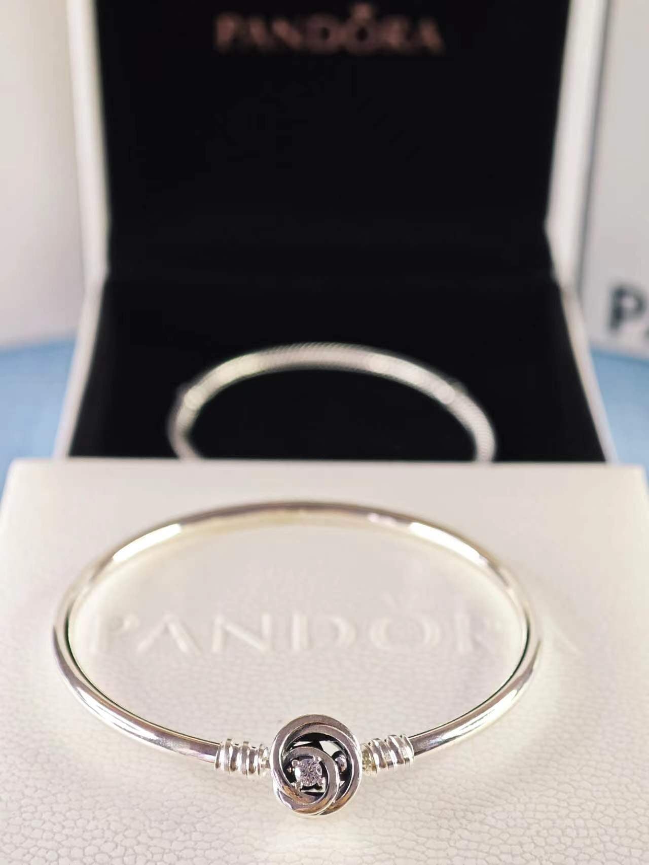 Moments Encircled Clasp Bangle