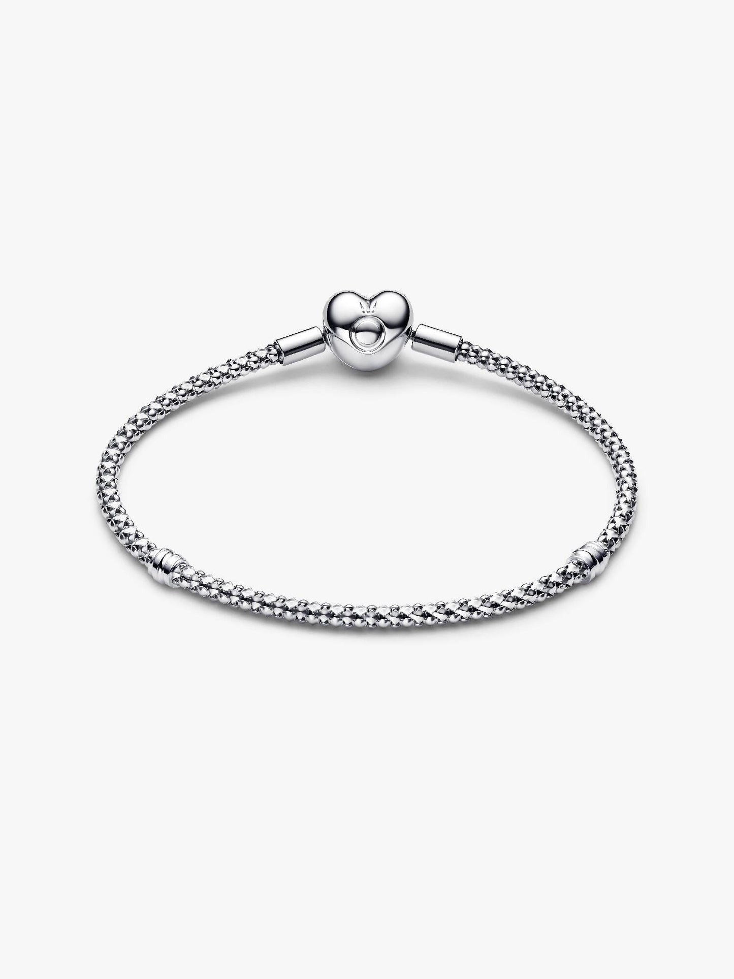Heart Clasp Studded Chain Bracelet