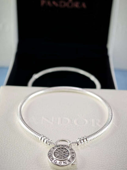Smooth Signature Bracelet with Padlock Clasp
