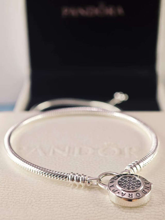 Smooth Signature Bracelet with Padlock Clasp