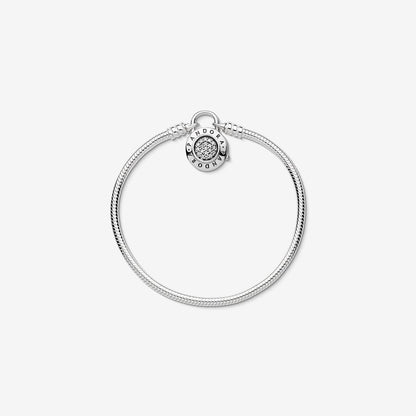 Smooth Signature Bracelet with Padlock Clasp
