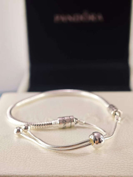 Moments Snake Chain Slider Bracelet