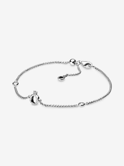 Sparkling Crown O Chain Bracelet