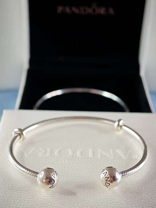 Moments Snake Chain Style Open Bangle Sterling silver