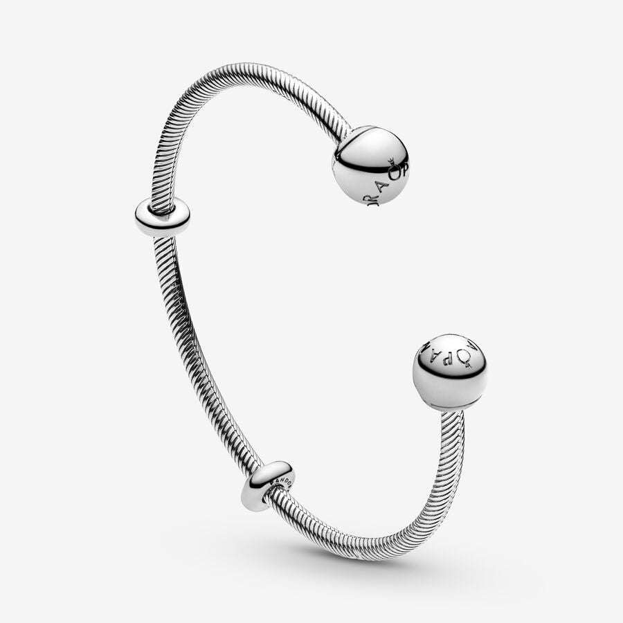 Moments Snake Chain Style Open Bangle Sterling silver