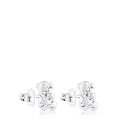 Silver Bubble Bear Earrings