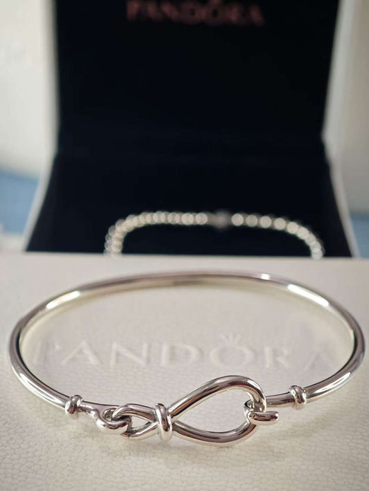 Infinity Knot Bangle Bracelet
