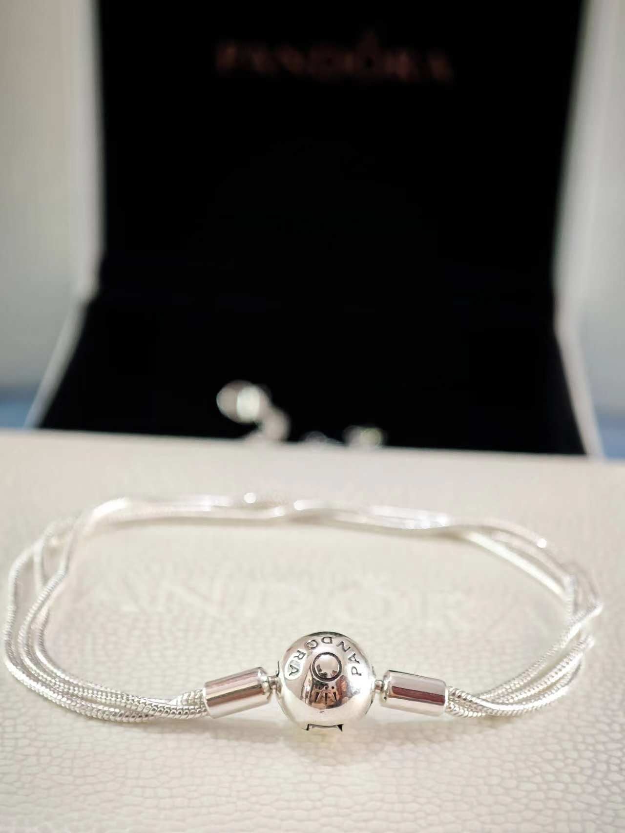 Moments Multi Snake Chain Bracelet Silver