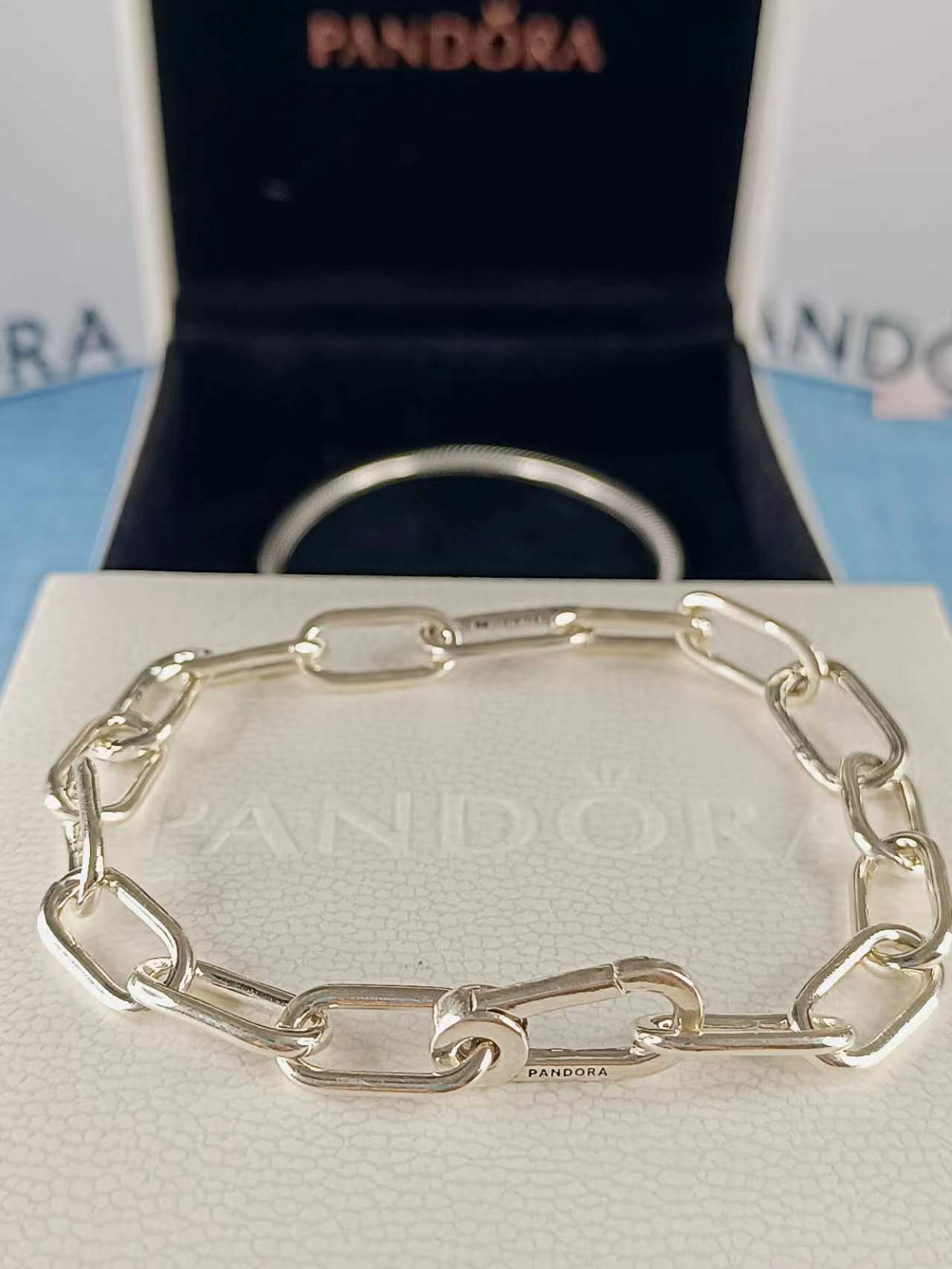 ME Medium-Link Chain Bracelet Sterling silver