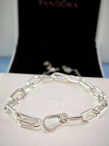 ME Medium-Link Chain Bracelet Sterling silver