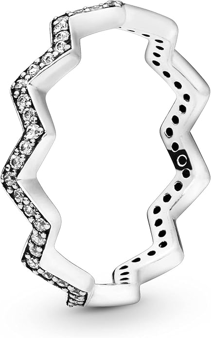 Shimmering Zigzag Ring