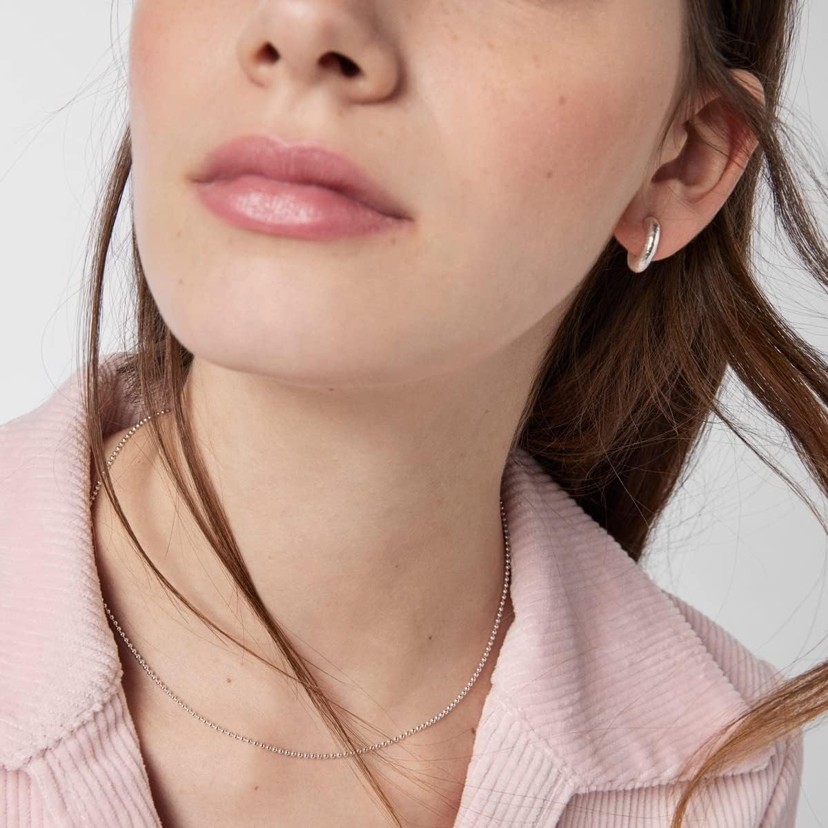 Silver Choker with 1.4 mm balls measuring 40cm Chain