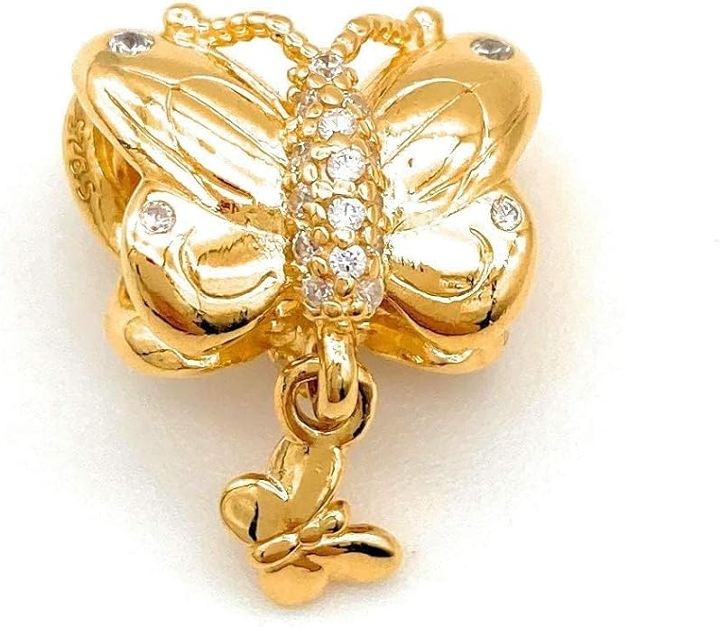Shine Decorative Butterfly Charm with Dangle