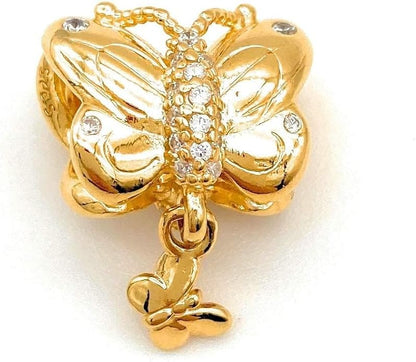 Shine Decorative Butterfly Charm with Dangle