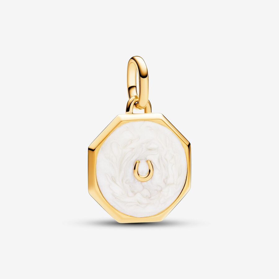 ME Lucky Horseshoe Medallion Charm