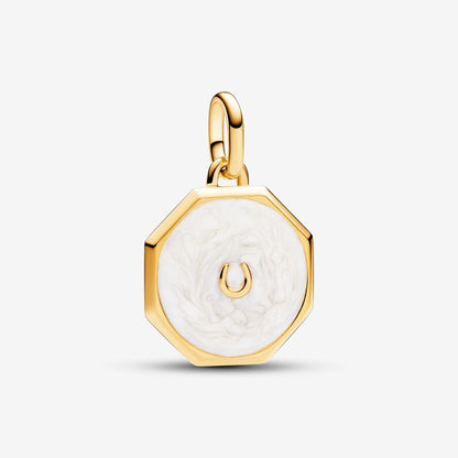 ME Lucky Horseshoe Medallion Charm