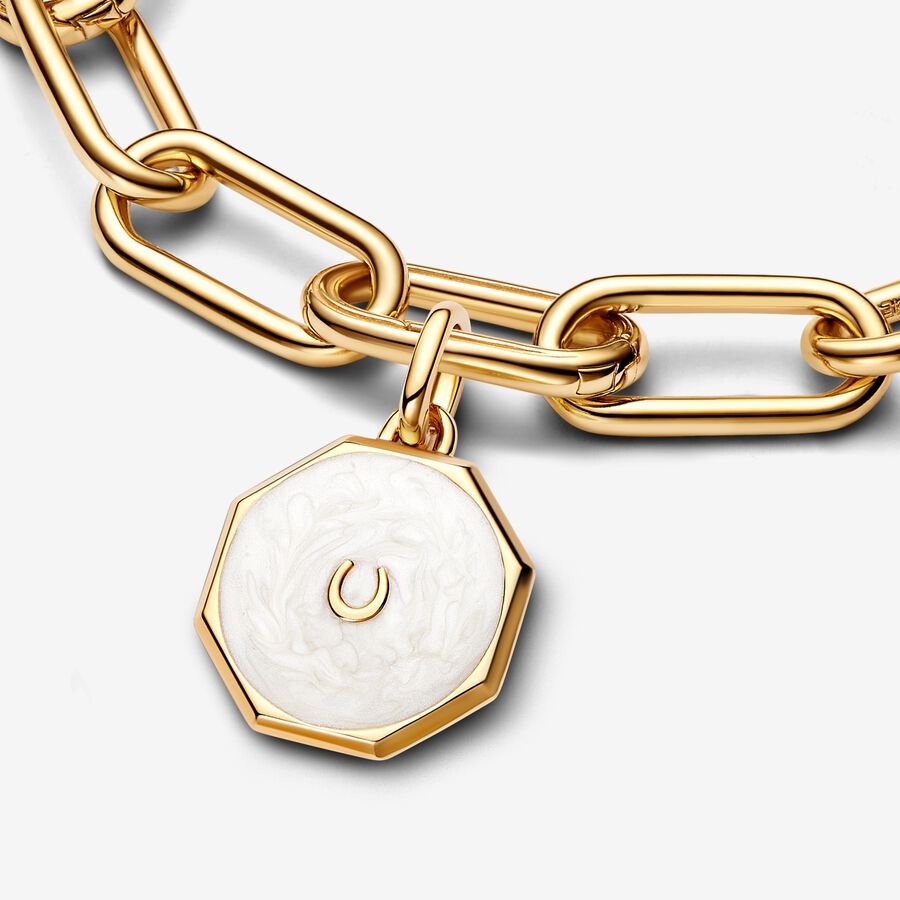 ME Lucky Horseshoe Medallion Charm