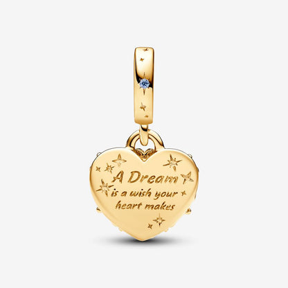 Disney Cinderella's Carriage & Heart Double Dangle Charm