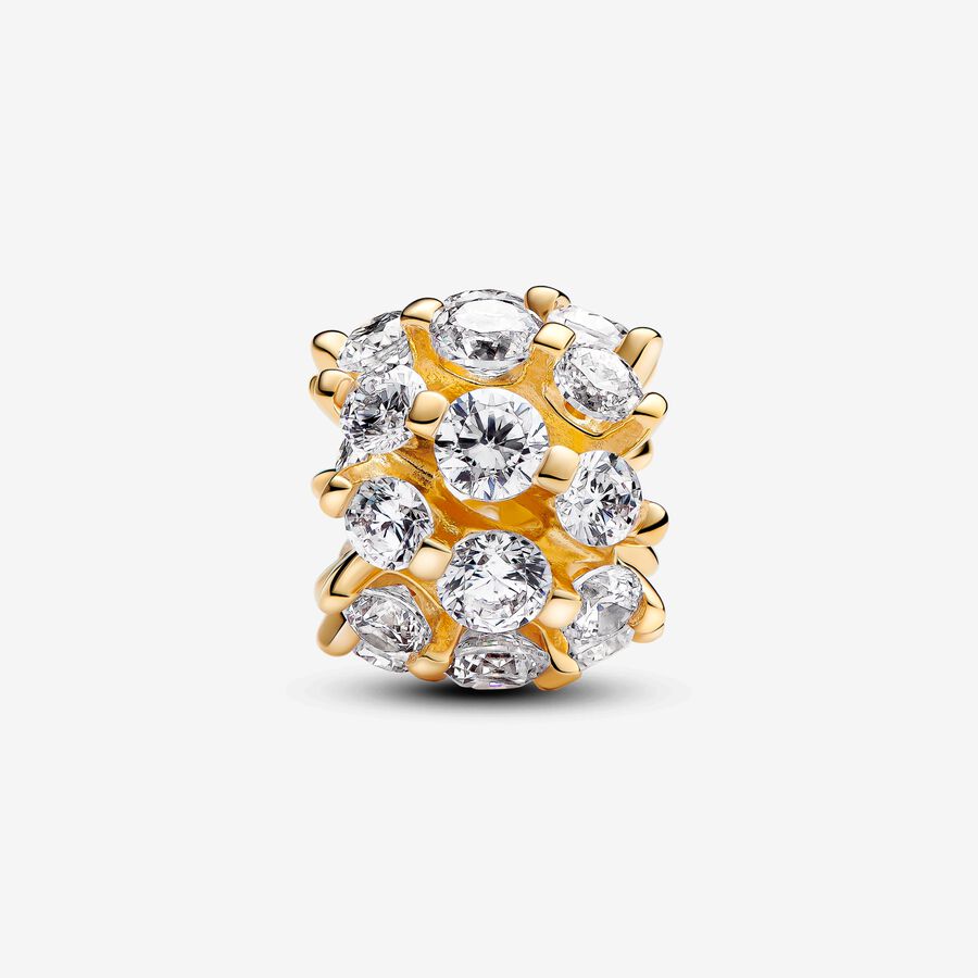 Sparkling Round Charm