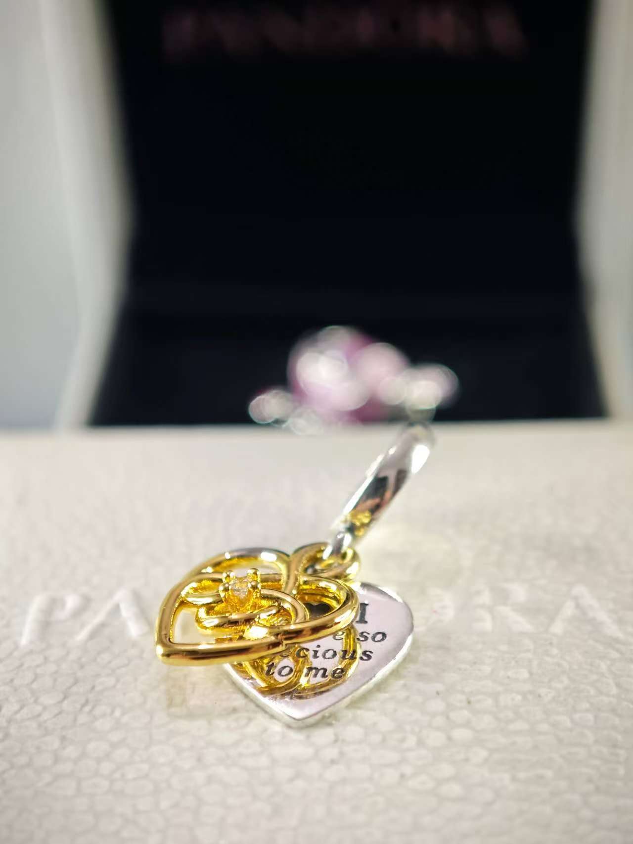 Gold Mom Double Dangle