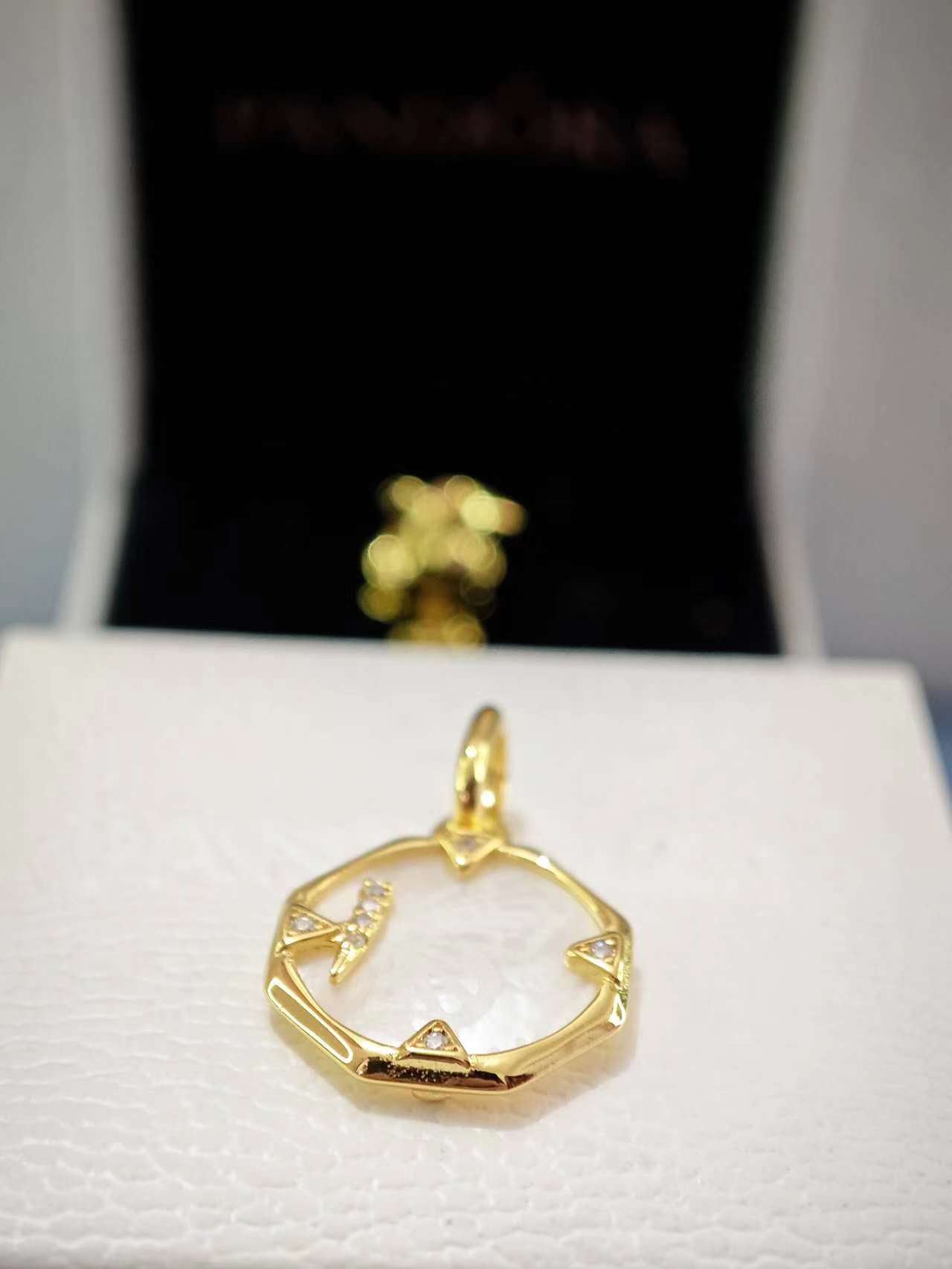 ME Pearlescent Butterfly Medallion Charm