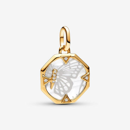 ME Pearlescent Butterfly Medallion Charm