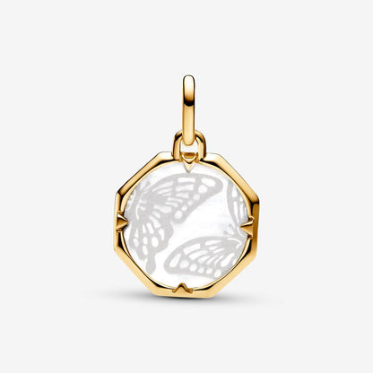 ME Pearlescent Butterfly Medallion Charm