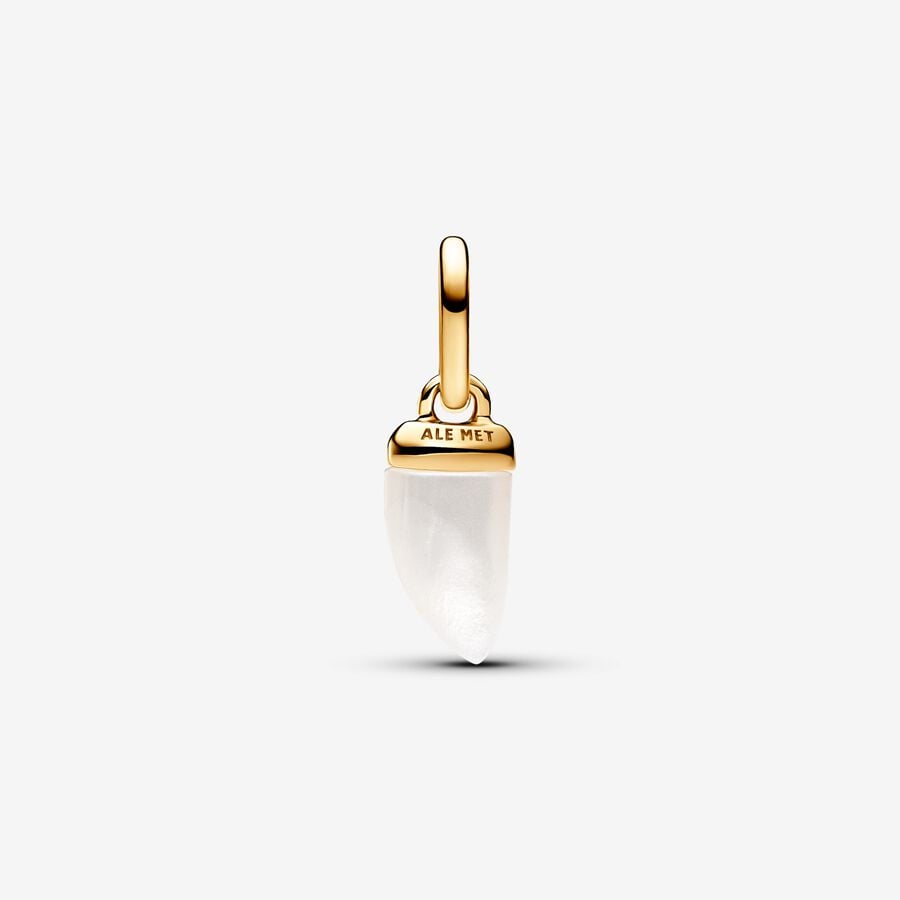 Gold-Plated ME Shark Tooth Mini Dangle Charm