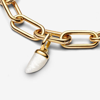 Gold-Plated ME Shark Tooth Mini Dangle Charm