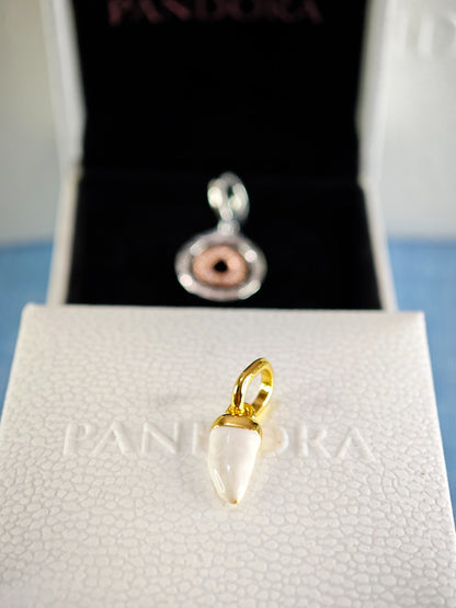 Gold-Plated ME Shark Tooth Mini Dangle Charm