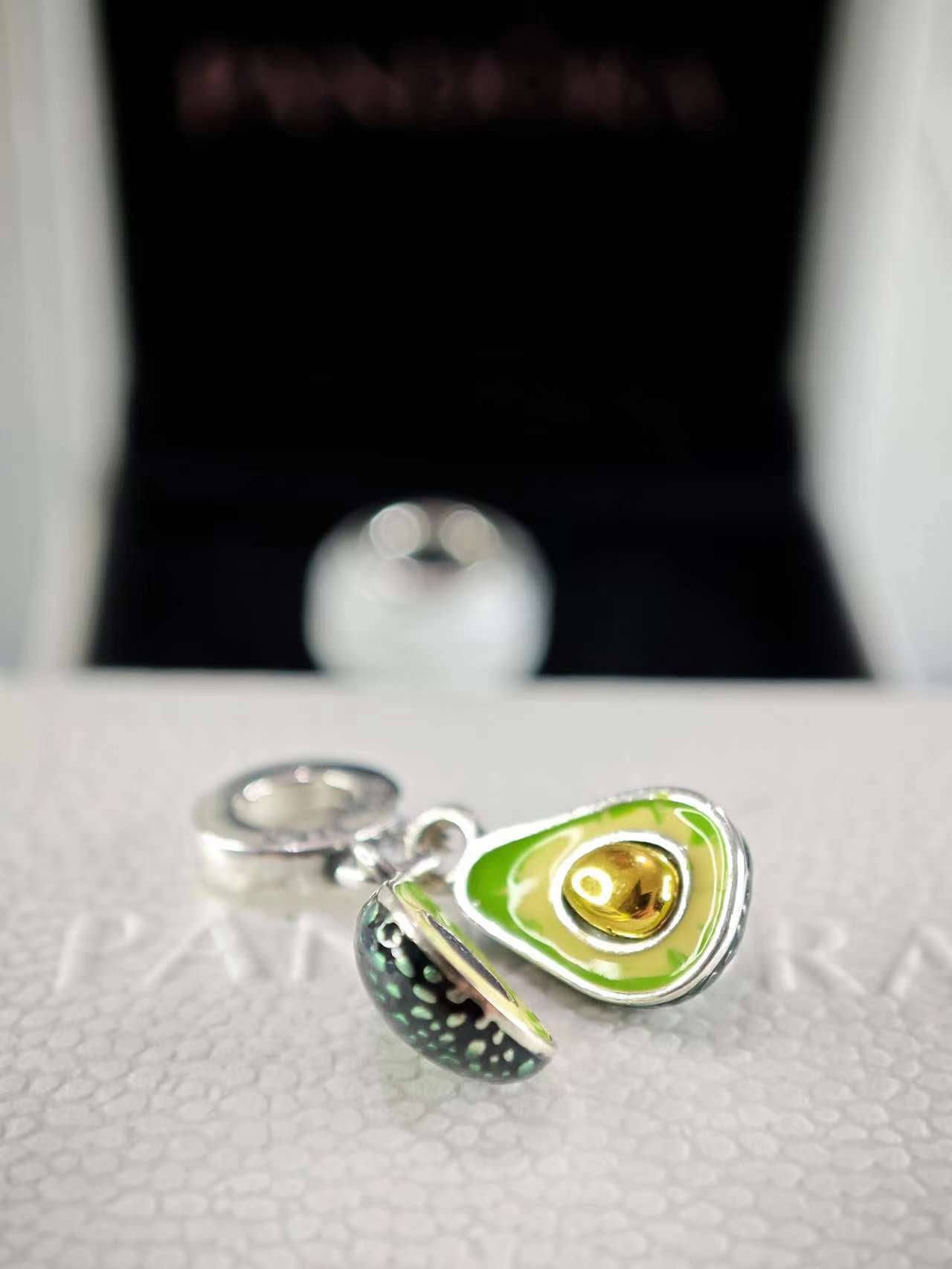 Avocado Double Dangle Charm