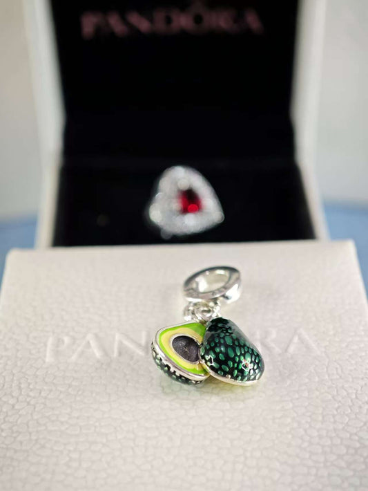 Avocado Double Dangle Charm