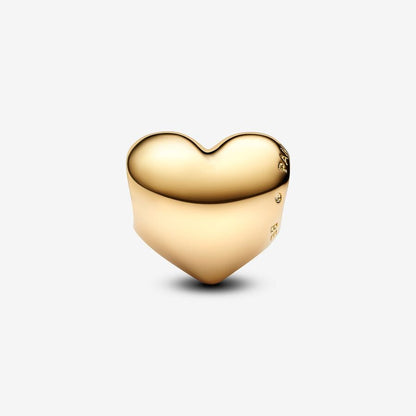 Gold Be Love Engravable Heart Charm