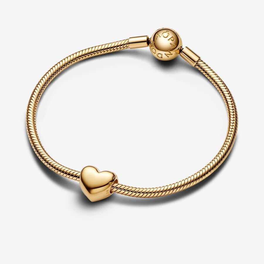 Gold Be Love Engravable Heart Charm