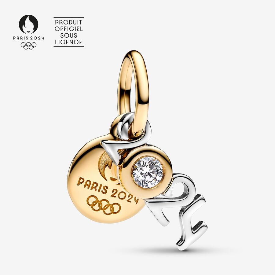 Limited Edition Diamond Pendant Charm Paris 2024 Olympic Games