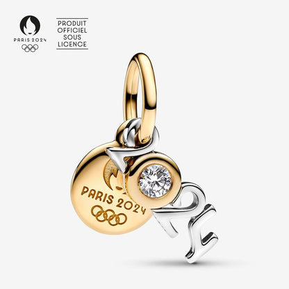 Limited Edition Diamond Pendant Charm Paris 2024 Olympic Games