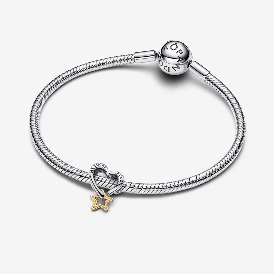 Lucky Star and Heart Charm