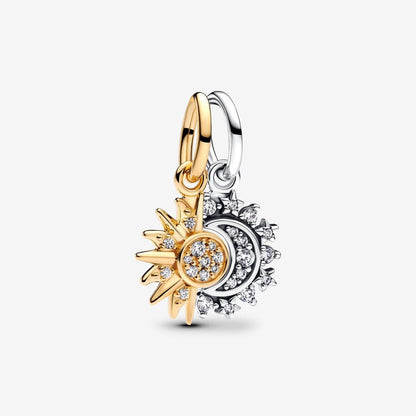 Splittable Sun and Moon Dangle Charm