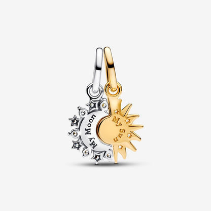 Splittable Sun and Moon Dangle Charm