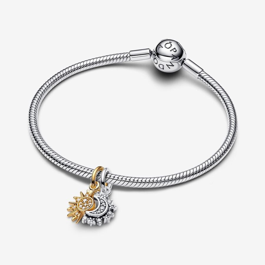 Splittable Sun and Moon Dangle Charm