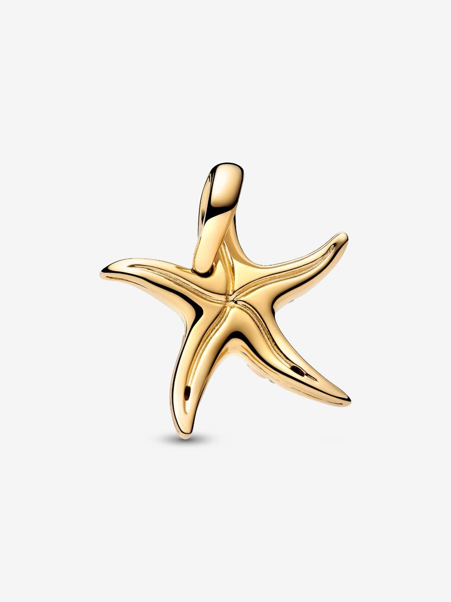 Sparkling Blue Starfish Dangle Charm