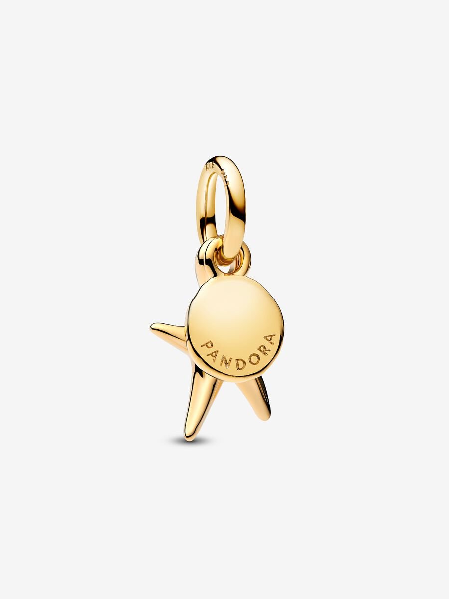 Starfish Double Dangle Charm Gold Plating