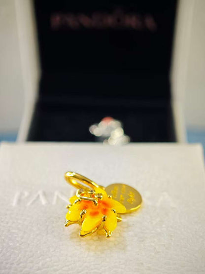 Disney Tangled Sundrop Flower Glow-in-the-dark Charm Gold-Plated