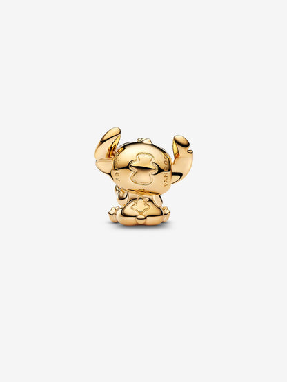 Disney Stitch Heart Charm Gold Plated