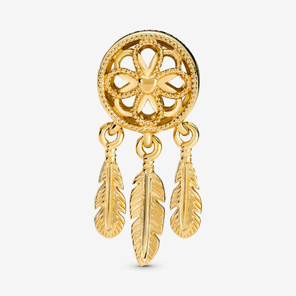 Gold Spiritual Dreamcatcher Charm