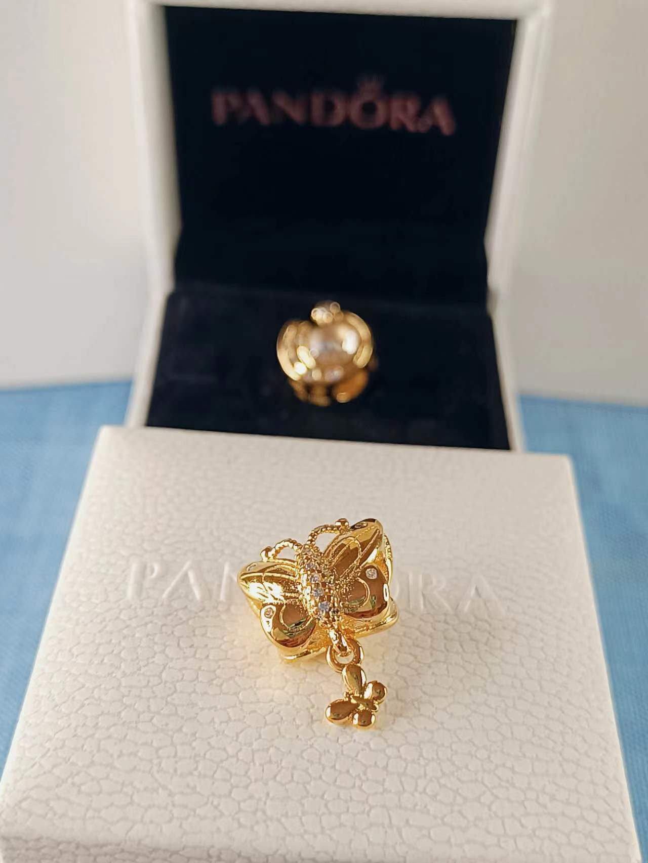 Shine Decorative Butterfly Charm with Dangle