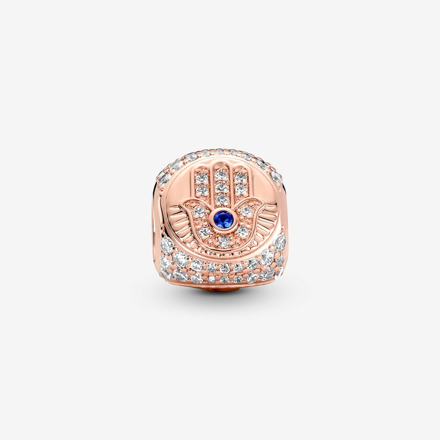 Hamsa, All-seeing Eye & Feather Three-sided Charm