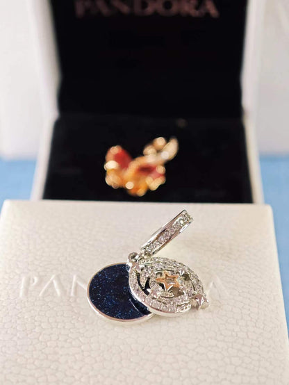 Two-tone Shooting Star Double Dangle Charm