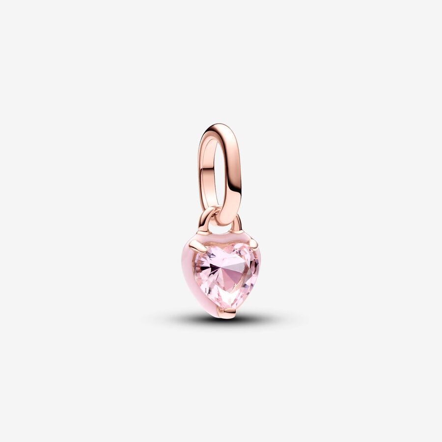 ME Pink Chakra Heart Mini Dangle Charm