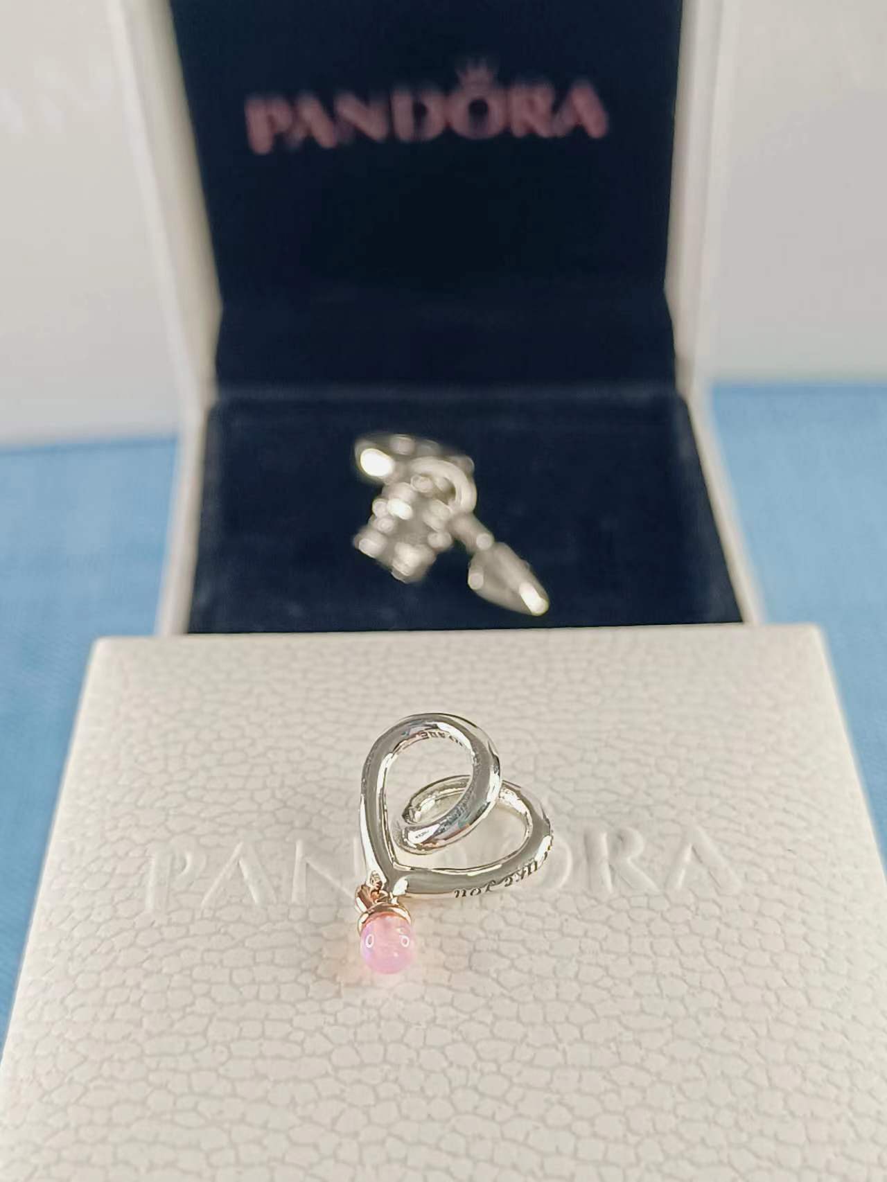 Two-tone Wrapped Heart Charm